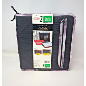 Five Star Zipper Binder, 2 Inch 3-Ring Binder 530 Sheet Capacity file folder